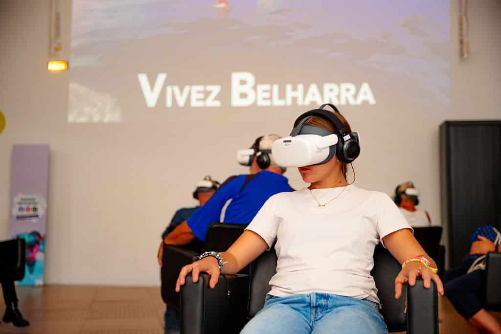 Animation immersive sur Belharra, la plus grande vague de France