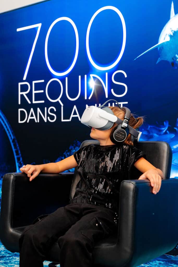 Immersive encounter with grey reef sharks in their natural habitat