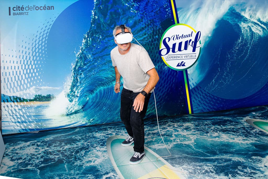 Virtual surfing simulation on the world’s legendary waves